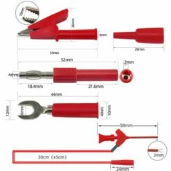 Fils De Test Multimètre Avec Fiche Banane Numérique Pince Testeur Sonde Pour Multimètres Fils De Test électronique Stylo Accessoires Macaron -Outil de l'électricien Soldes 2022 53068847 3