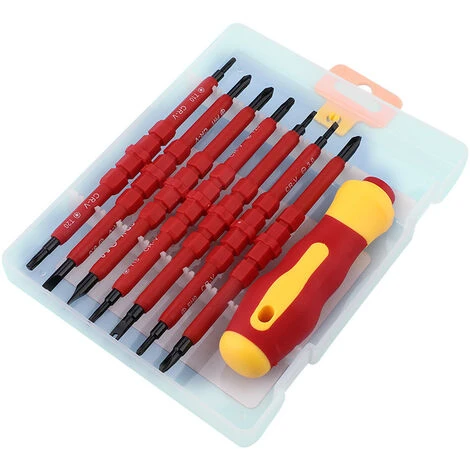 Tournevis Jeu De Tournevis Isolés Jeu De Tournevis En Acier Au Chrome Vanadium Avec Poignée Souple, Jeu De Tournevis Avec Fentes Magnétiques Jeu D'outils De Réparation électrique Macaron 1 Tournevis Jeu De Tournevis Isolés Jeu De Tournevis En Acier Au Chrome Vanadium Avec Poignée Souple, Jeu De Tournevis Avec Fentes Magnétiques Jeu D'outils De Réparation électrique Macaron