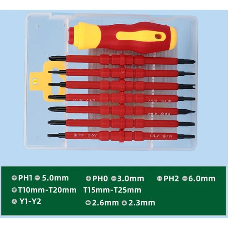 Tournevis Jeu De Tournevis Isolés Jeu De Tournevis En Acier Au Chrome Vanadium Avec Poignée Souple, Jeu De Tournevis Avec Fentes Magnétiques Jeu D'outils De Réparation électrique Macaron 2 Tournevis Jeu De Tournevis Isolés Jeu De Tournevis En Acier Au Chrome Vanadium Avec Poignée Souple, Jeu De Tournevis Avec Fentes Magnétiques Jeu D'outils De Réparation électrique Macaron – Image 2