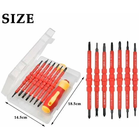 Tournevis Jeu De Tournevis Isolés Jeu De Tournevis En Acier Au Chrome Vanadium Avec Poignée Souple, Jeu De Tournevis Avec Fentes Magnétiques Jeu D'outils De Réparation électrique Macaron 3 Tournevis Jeu De Tournevis Isolés Jeu De Tournevis En Acier Au Chrome Vanadium Avec Poignée Souple, Jeu De Tournevis Avec Fentes Magnétiques Jeu D'outils De Réparation électrique Macaron – Image 3