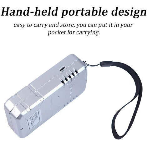 PORAD-SAFE PDG-100 Détecteur De Rayonnement Nucléaire Portable Portable écran LCD Testeur Radioactif Domestique Compteur Geiger β Y Détection De Rayons X - Argent 5 PORAD-SAFE PDG-100 Détecteur De Rayonnement Nucléaire Portable Portable écran LCD Testeur Radioactif Domestique Compteur Geiger β Y Détection De Rayons X - Argent – Image 5