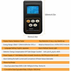 SUPERSELLER Testeur De Rayonnement Portable Alarme De Dose De Rétroéclairage Numérique Détection De Rayons β Durs Et Actuels Affichage DER Cumulatif Compteur Geiger Moniteur De Dosimètre Pour Champ électromagnétique Détection De Pierres Minérales En Acier - Le Noir 8 SUPERSELLER Testeur De Rayonnement Portable Alarme De Dose De Rétroéclairage Numérique Détection De Rayons β Durs Et Actuels Affichage DER Cumulatif Compteur Geiger Moniteur De Dosimètre Pour Champ électromagnétique Détection De Pierres Minérales En Acier - Le Noir -Outil de l'électricien Soldes 2022 53820088 4