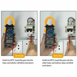 ASUPERMALL Pince De Mesure Numérique Multimètre, Mesure La Résistance, Courant Alternatif Et Continu ,Tension Terre, Diodes De Ligne Sous Tension -Outil de l'électricien Soldes 2022 53855532 5
