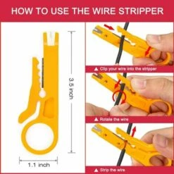 DECKON Pince à Sertir Pince à Sertir Avec 1200 Bornes Isolées à Virole Cliquet à Sertir Automatique -Outil de l'électricien Soldes 2022 53921536 5