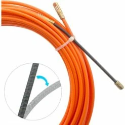 ALMI Tire Fil Electrician 15M 4,0mm Diamètre Kit Rétractable D’installation Pour Cable Avec Tête Flexible De Guidage, En Nylon Rouge 7 ALMI Tire Fil Electrician 15M 4,0mm Diamètre Kit Rétractable D’installation Pour Cable Avec Tête Flexible De Guidage, En Nylon Rouge -Outil de l'électricien Soldes 2022 53996356 3