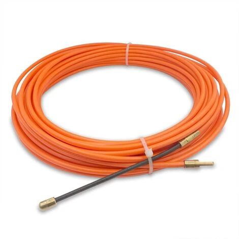 ALMI Tire Fil Electrician 15M 4,0mm Diamètre Kit Rétractable D’installation Pour Cable Avec Tête Flexible De Guidage, En Nylon Rouge 4 ALMI Tire Fil Electrician 15M 4,0mm Diamètre Kit Rétractable D’installation Pour Cable Avec Tête Flexible De Guidage, En Nylon Rouge – Image 4