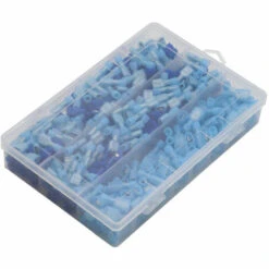 SUPERSELLER 300 PCS Mâle Femelle Entièrement Isolé Fil À Sertir Terminal Electrica Fil Connecteur Nylon Rapide Connecteurs DIY Terminaux Ensemble Pour Automobile Marine - Bleu -Outil de l'électricien Soldes 2022 54241535 5