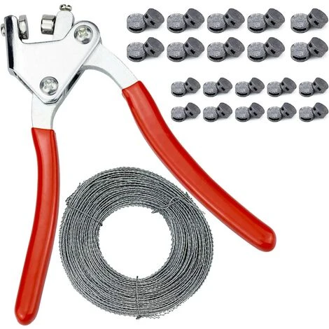 MONLY Kit De Blocage, Joins Et Fils De Scellage Pour Boîte De Donation, Pinces D'étanchéité, Plomb Seal, (1x Pinces à Câble +100 X Plombs 8mm + Fil D'étanchéité 30m) 1 MONLY Kit De Blocage, Joins Et Fils De Scellage Pour Boîte De Donation, Pinces D'étanchéité, Plomb Seal, (1x Pinces à Câble +100 X Plombs 8mm + Fil D'étanchéité 30m)