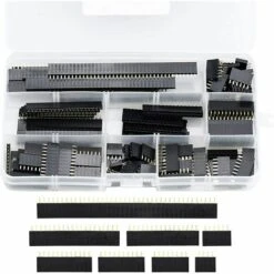 MONLY Kit D'assortiment D'en-tête De Broche Femelle De 2,54 Mm, 120pcs Connecteur Embase Pins LED Connecteur Broches Pour Bouclier Empilable