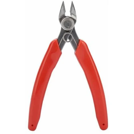 Mini Pince Diagonale Électronique Pince Coupante Coleur De Argent Et Rouge 17.8x8CM FUIENKO 1 Mini Pince Diagonale Électronique Pince Coupante Coleur De Argent Et Rouge 17.8x8CM FUIENKO