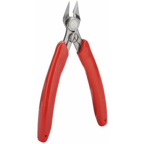 Mini Pince Diagonale Électronique Pince Coupante Coleur De Argent Et Rouge 17.8x8CM FUIENKO 2 Mini Pince Diagonale Électronique Pince Coupante Coleur De Argent Et Rouge 17.8x8CM FUIENKO – Image 2