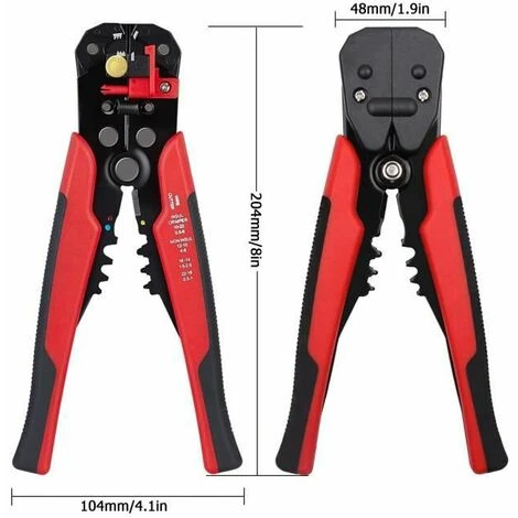 Pince à Dénuder Multifonction Rouge En 8 Pouces FUIENKO 2 Pince à Dénuder Multifonction Rouge En 8 Pouces FUIENKO – Image 2