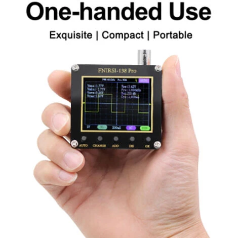 FNIRSI 138pro Oscilloscope Compact Portable à Main Écran 2,4" Oscilloscope Numérique Multifonction, Standard Avec Batterie - Standard Avec Batterie 4 FNIRSI 138pro Oscilloscope Compact Portable à Main Écran 2,4" Oscilloscope Numérique Multifonction, Standard Avec Batterie - Standard Avec Batterie – Image 4