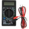 MERKMAK Multimetre Numerique Lcd Dt-830B, Mini Multimetre Portable Pour Voltmetre Ammetre Ac/Dc 750/1000V Ohm Testeur Metre Avec Sonde Noir