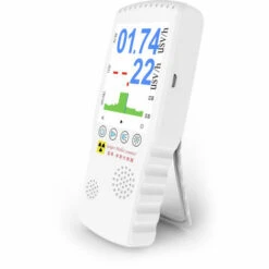 ASUPERMALL Compteur Geiger Portatif Portable Détecteur De Rayonnement Nucléaire Et électromagnétique Multifonctionnel, Blanc