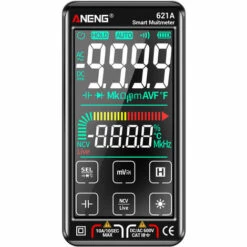 ANENG 621A Multimètre Numérique Intelligent à écran Tactile 9999 Compteurs Gamme Automatique Rechargeable NCV Compteur Universel Voltmètre Ampèremètre, Noir - Noir -Outil de l'électricien Soldes 2022 55283888 5