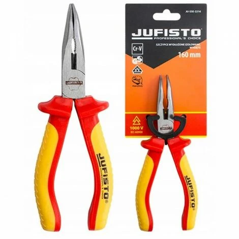 JARDIBRICODECO Pince Allongée Isolée 1000v 160 Mm Coudée 1 JARDIBRICODECO Pince Allongée Isolée 1000v 160 Mm Coudée
