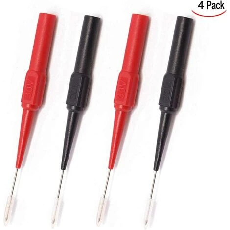 TANABATA 4 Pièces Sonde Test Multimétre, Kit De Sondes De Teste Câble Testeur Multimètre Automobile 1 TANABATA 4 Pièces Sonde Test Multimétre, Kit De Sondes De Teste Câble Testeur Multimètre Automobile
