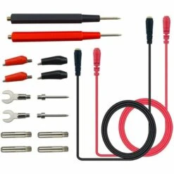 TANABATA 16Pcs Accessoires De Kit De Test De Fil De Test De Multimètre Professionnel Multifonction, Outil De Sonde à Pince Crocodile, Tête Banane, Pour Test De Laboratoire, Test électrique