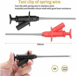 TANABATA Sondes De Multimètre 10-in-1 Kit De Fils De Test 10 Pieces Mene Au Metre De Electronic Automotive Sondes Kit Pour Multimetre Et Pince Metre Avec Pinces Alligator Et Banana Plug 9 TANABATA Sondes De Multimètre 10-in-1 Kit De Fils De Test 10 Pieces Mene Au Metre De Electronic Automotive Sondes Kit Pour Multimetre Et Pince Metre Avec Pinces Alligator Et Banana Plug -Outil de l'électricien Soldes 2022 55389170 5