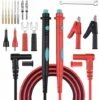 ALMI 16pcs Sondes De Multimètre Accessoires Pour Multimètre Kit De Fils De Test