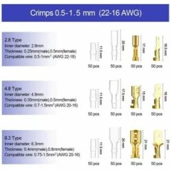 Pince à Sertir, 600 Terminals Sertissage Wire Crimpers Support 0.5-1.5mm2, Pinces Professionnelles Outil à Sertir Rouge FUIENKO 6 Pince à Sertir, 600 Terminals Sertissage Wire Crimpers Support 0.5-1.5mm2, Pinces Professionnelles Outil à Sertir Rouge FUIENKO -Outil de l'électricien Soldes 2022 55871899 3