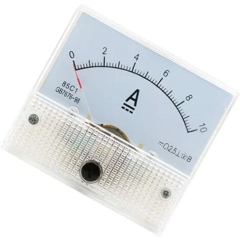 FLYME Ampèremètre De Panneau De Courant Analogique, Ampèremètre DC 30A Pour Test De Circuit, Testeur D'ampères, Mini Ampèremètre Analogique De Courant, Voltmètre De Panneau, Voltmètre De Courant (blanc) 2 FLYME Ampèremètre De Panneau De Courant Analogique, Ampèremètre DC 30A Pour Test De Circuit, Testeur D'ampères, Mini Ampèremètre Analogique De Courant, Voltmètre De Panneau, Voltmètre De Courant (blanc) – Image 2