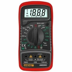ILOVEMILAN An8205c Multimètre Numérique Ac/dc Ampèremètre Tension De Test Multimètre De Courant Numérique(rouge)