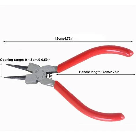 FLYME Pince à Nez Rond Bijoux Pince à Nez Rond En Acier Au Carbone Mini Pince à Nez Rond Pour Bijoux, Perles, Artisanat Et Bijoux à Bricoler Soi-même Outil De Pince à Nez Rond 5 Pouces 2 FLYME Pince à Nez Rond Bijoux Pince à Nez Rond En Acier Au Carbone Mini Pince à Nez Rond Pour Bijoux, Perles, Artisanat Et Bijoux à Bricoler Soi-même Outil De Pince à Nez Rond 5 Pouces – Image 2