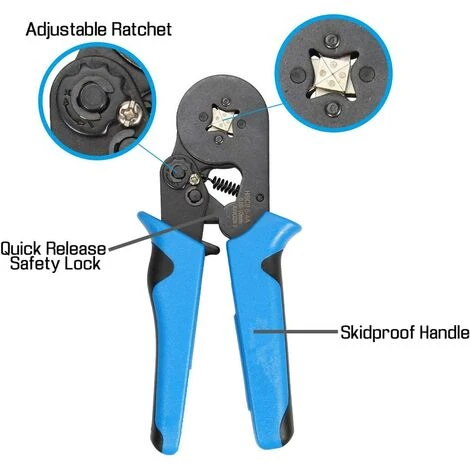 ENLENK HSC8 6-4 0,08-10 Mm² Pince à Sertir Auto-ajustable Pince à Sertir Pince à Dénuder Outil à Sertir Automatique Pour Câble Métallique Isolé Et Non Isolé Cosses à Cliquet 2 ENLENK HSC8 6-4 0,08-10 Mm² Pince à Sertir Auto-ajustable Pince à Sertir Pince à Dénuder Outil à Sertir Automatique Pour Câble Métallique Isolé Et Non Isolé Cosses à Cliquet – Image 2