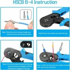 ENLENK HSC8 6-4 0,08-10 Mm² Pince à Sertir Auto-ajustable Pince à Sertir Pince à Dénuder Outil à Sertir Automatique Pour Câble Métallique Isolé Et Non Isolé Cosses à Cliquet 6 ENLENK HSC8 6-4 0,08-10 Mm² Pince à Sertir Auto-ajustable Pince à Sertir Pince à Dénuder Outil à Sertir Automatique Pour Câble Métallique Isolé Et Non Isolé Cosses à Cliquet -Outil de l'électricien Soldes 2022 56384321 3