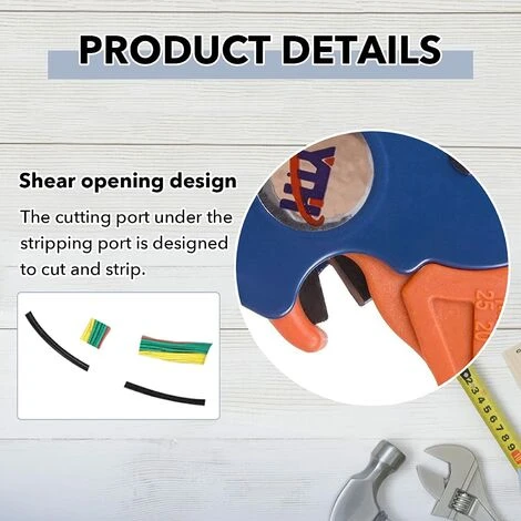 BEARSU Pince à Dénuder Automatique Sertisseur Coupeur De Cables Multifonctionnel Outils A Dénuder Aquilin De Fils Outillage A Main Orange 150 Mm Pince Coupe Câble En Bec De Canard (Bleu&Orange) 4 BEARSU Pince à Dénuder Automatique Sertisseur Coupeur De Cables Multifonctionnel Outils A Dénuder Aquilin De Fils Outillage A Main Orange 150 Mm Pince Coupe Câble En Bec De Canard (Bleu&Orange) – Image 4