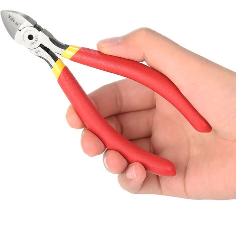 TNI-U Pince Coupante Diagonale Laterale, Outil A Main Ouverte Pour Reparation De Coupeur De Cable, 5 '' 5 TNI-U Pince Coupante Diagonale Laterale, Outil A Main Ouverte Pour Reparation De Coupeur De Cable, 5 '' – Image 5