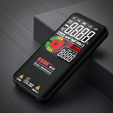 Bside S11 Intelligent 9999 Comtes Multimetre Lcd Numerique Rechargeable Compteur Universel Test De Resistance Ac / Dc Voltmetre Ohmmetre Frequence Diode Continuite Capacitance Ncv Ligne En Direct Avec Flash Data Hold, Noir 5 Bside S11 Intelligent 9999 Comtes Multimetre Lcd Numerique Rechargeable Compteur Universel Test De Resistance Ac / Dc Voltmetre Ohmmetre Frequence Diode Continuite Capacitance Ncv Ligne En Direct Avec Flash Data Hold, Noir – Image 5