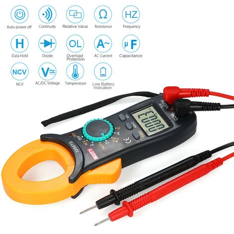 NJTY Pince Amperemetrique Numerique, Gamme Automatique, 4000 Comptes 4 NJTY Pince Amperemetrique Numerique, Gamme Automatique, 4000 Comptes – Image 4