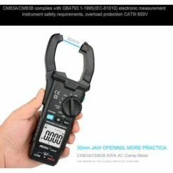 MESTEK Pince Multimètre Numérique 600A Courant Alternatif 600V CA/CC Tension Mesure De Capacité Données Tenir Rétro-éclairage Testeur NCV Multimètre - CM83B 8 MESTEK Pince Multimètre Numérique 600A Courant Alternatif 600V CA/CC Tension Mesure De Capacité Données Tenir Rétro-éclairage Testeur NCV Multimètre - CM83B -Outil de l'électricien Soldes 2022 57112428 4