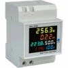 FR-LIFE Compteur D'énergie Numérique AC40-300 V 100 A BR-Vie - Compteur De Courant Alternatif Calibré KWh - Ampèremètre - Voltmètre - Compteur Intermédiaire - Courant DIN - Type CT