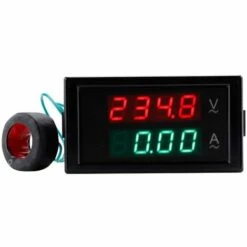 FR-LIFE BR-Vie Voltmètre Ampèremètre Numérique AC 80-300V 0-100A Tension Courant Metre Volt Amp Afficheur Voltmètre Ampérage Multimètre 2 En 1 Avec Transformateur De Courant