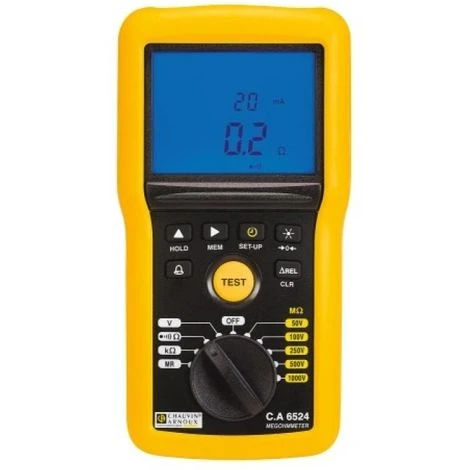 CHAUVIN ARNOUX Controleur Disolement Numérique - C.A 6524 1 CHAUVIN ARNOUX Controleur Disolement Numérique - C.A 6524