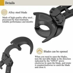 AIDUCHO CC-500 Coupe-câble Manuel à Cliquet -Outil de l'électricien Soldes 2022 57335018 5