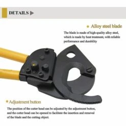 AIDUCHO Coupe-câble Manuel à Cliquet (CC-400) -Outil de l'électricien Soldes 2022 57335057 4