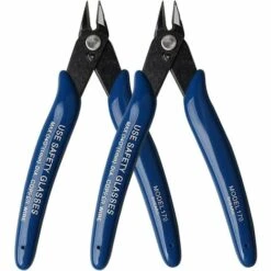 READCLY Pinces Coupantes De Côté, Yuanzi Cisaille Latérale Outil De Coupe, Pouce/Pince à Dénuder Acier Pour Câble Électrique, Bijoux Réparation, Travaux Pratiques, Bricolage (2 Pack, Bleu)