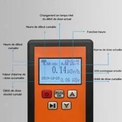 HAPPYSHOPPING Détecteur De Radiations Nucléaires Portable à Main Affichage LCD Testeur D'ionisation De Billes Radioactives Pour La Maison Compteur Geiger Détection Des Rayons Bêta/Y/X, Livré Sans Batterie NR-750 7 HAPPYSHOPPING Détecteur De Radiations Nucléaires Portable à Main Affichage LCD Testeur D'ionisation De Billes Radioactives Pour La Maison Compteur Geiger Détection Des Rayons Bêta/Y/X, Livré Sans Batterie NR-750 -Outil de l'électricien Soldes 2022 57587178 3