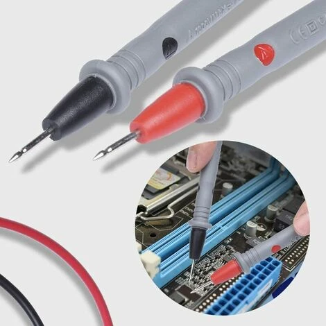 DENUOTOP Multimètre, Ohmmètre Et Ampèremètre Sondes De Multimètre, E Multimetre, Kit De Fil De Test Pour Multimetre Et Pince Ampèremétrique/Mini Pince Crocodile Et Mini-crochet Inclus. 1 DENUOTOP Multimètre, Ohmmètre Et Ampèremètre Sondes De Multimètre, E Multimetre, Kit De Fil De Test Pour Multimetre Et Pince Ampèremétrique/Mini Pince Crocodile Et Mini-crochet Inclus.