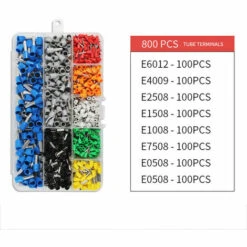 IRISFR Pince à Sertir, Kit D'outils De Sertissage Avec 1200 Cosses Embouts De Câble 0.25-10mm², Pince à Embout Réglable, Pince à Sertir Les Embout Fil Electrique(Pince à Sertir+1200 Cosses)rouge，Lilaris -Outil de l'électricien Soldes 2022 57630319 3