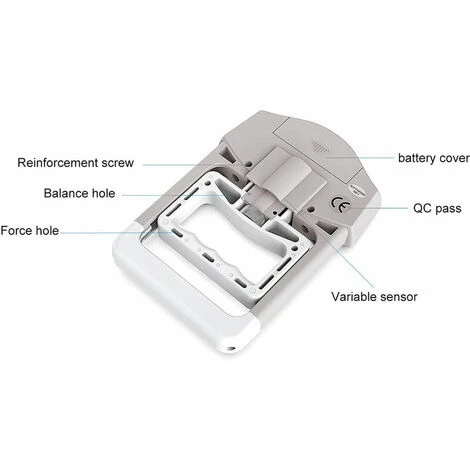 QERSTA Dynamomètre à Main Numérique Mesureur De Mesure De La Force De La Prise à Capture Automatique De La Puissance De La Poignée électronique, Gris 4 QERSTA Dynamomètre à Main Numérique Mesureur De Mesure De La Force De La Prise à Capture Automatique De La Puissance De La Poignée électronique, Gris – Image 4