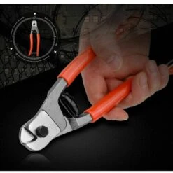 QERSTA Pince Coupe-câble 205mm Acier Au Chrome Vanadium Coupeur, Convient Pour Couper Les Câbles En Cuivre, Câble En Fil D'acier, En Aluminium Et Les Câbles Electriques -Outil de l'électricien Soldes 2022 57656332 4