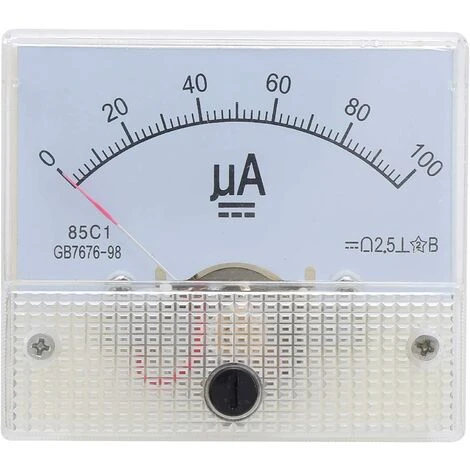 FONTAINEBLEAU Voltmètre Analogique, 85C1 DC 0~100UA Type De Pointeur Ampèremètre Analogique, Courant Panneau Mètre Avec Structure Simple Fonepro 2 FONTAINEBLEAU Voltmètre Analogique, 85C1 DC 0~100UA Type De Pointeur Ampèremètre Analogique, Courant Panneau Mètre Avec Structure Simple Fonepro – Image 2