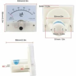 FONTAINEBLEAU Voltmètre Analogique, 85C1 DC 0~100UA Type De Pointeur Ampèremètre Analogique, Courant Panneau Mètre Avec Structure Simple Fonepro 7 FONTAINEBLEAU Voltmètre Analogique, 85C1 DC 0~100UA Type De Pointeur Ampèremètre Analogique, Courant Panneau Mètre Avec Structure Simple Fonepro -Outil de l'électricien Soldes 2022 57915930 3
