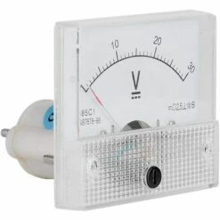 FONTAINEBLEAU Voltmètre De Courant, Tension De Voltmètre De Courant Analogique 85C1, Tension De Tension De 2,5 Précision, Panneau De Voltmètre Analogique Pour Expériences, Panneau De Testeur，0-30v, Fonepro -Outil de l'électricien Soldes 2022 57915964 5